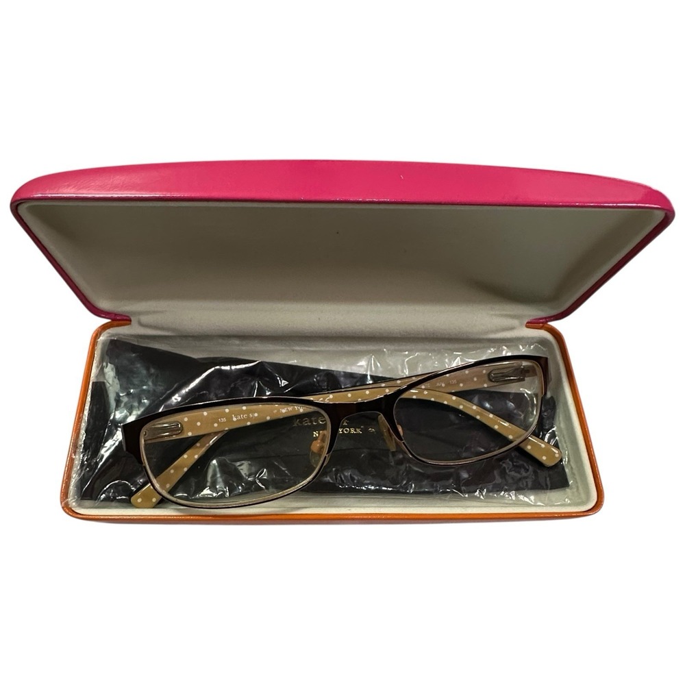 Kate Spade Ambrosette JUV Brown Metal Full Rim Eyeglasses Frames 52-17 135 11860 - Picture 12 of 15